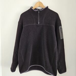 Vintage Arcteryx Sweater 1/4 Zip Fleece Pullover Mens Large Made In Canada
